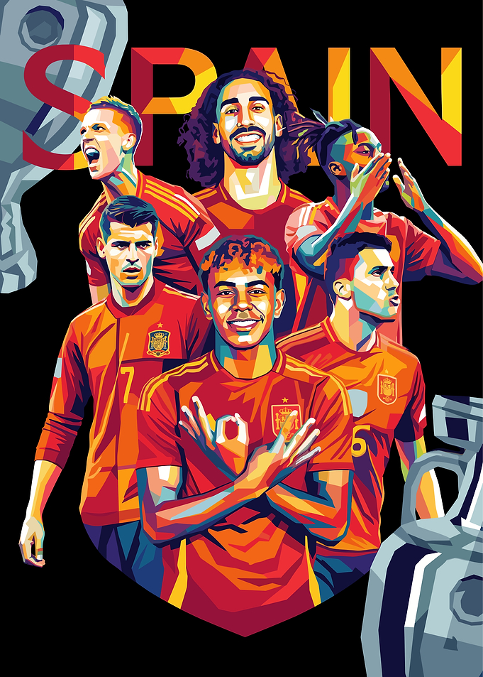 Spain Football Team Pop Art