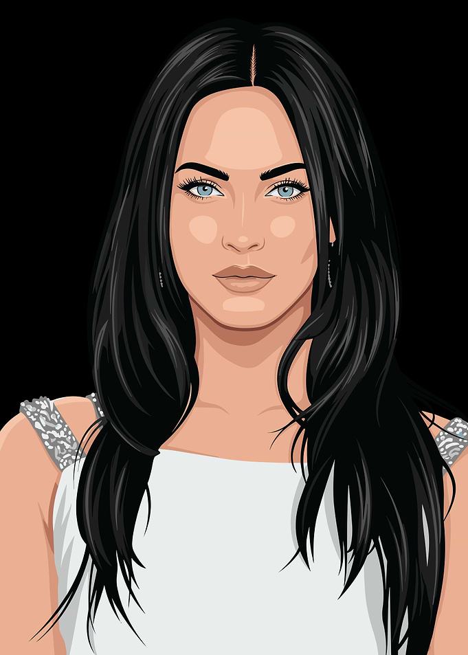 Digital Portrait of a Megan Fox