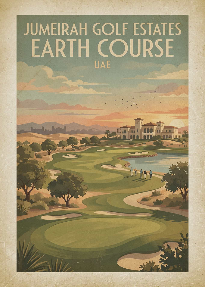 Jumeirah Golf Estates Earth Course Poster