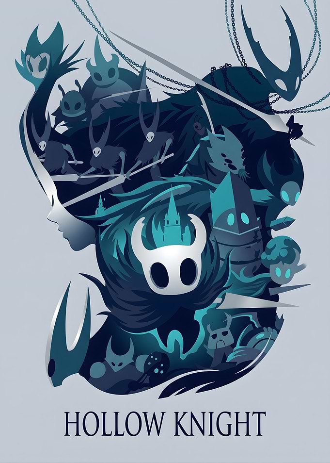 Hollow Knight Minimalist Poster Art