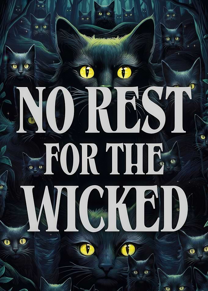 No Rest for the Wicked Black Cats