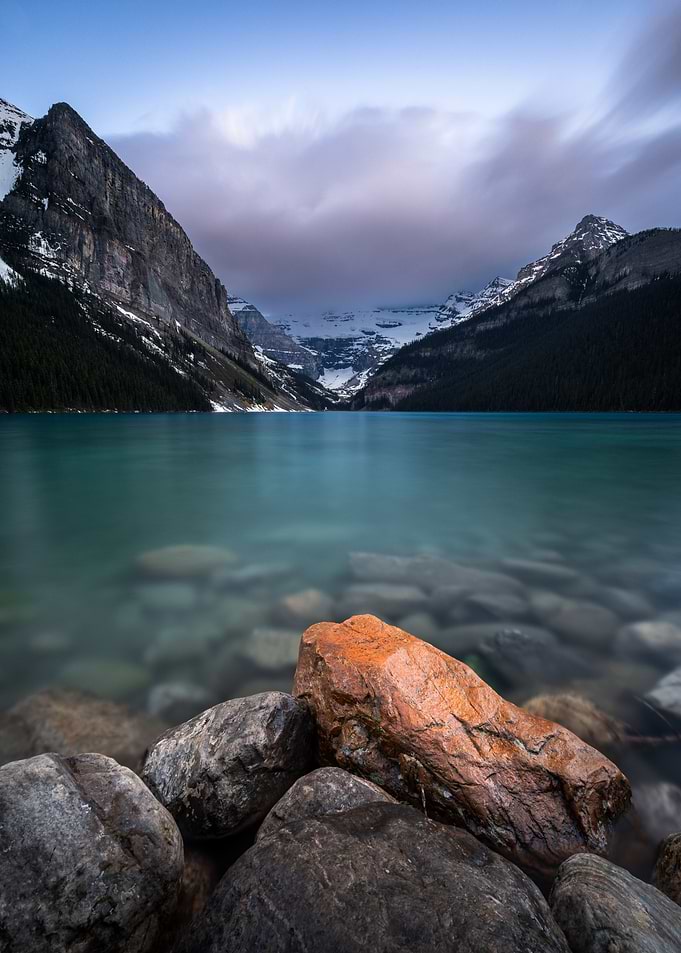 Serene Mountain Lake Landscape
