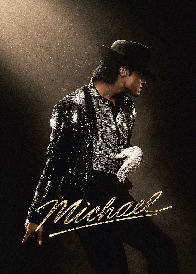 Michael Jackson in sparkling jacket