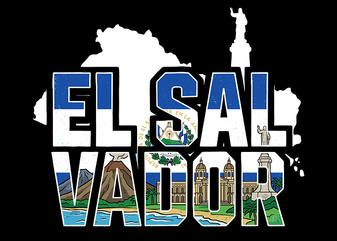 El Salvador Text Art
