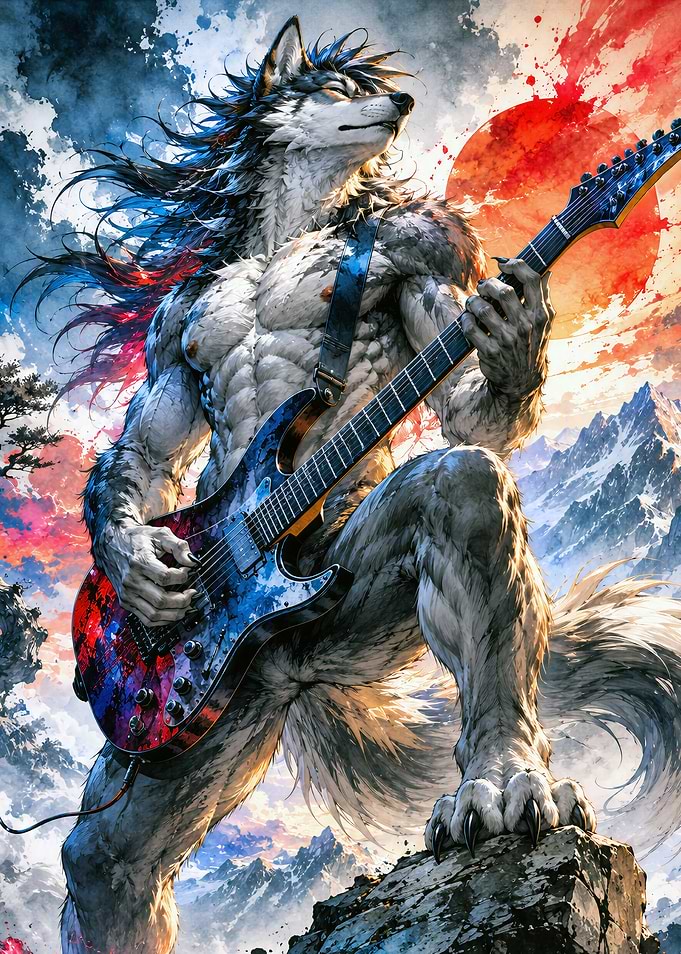 Werewolf Rock Guitarist