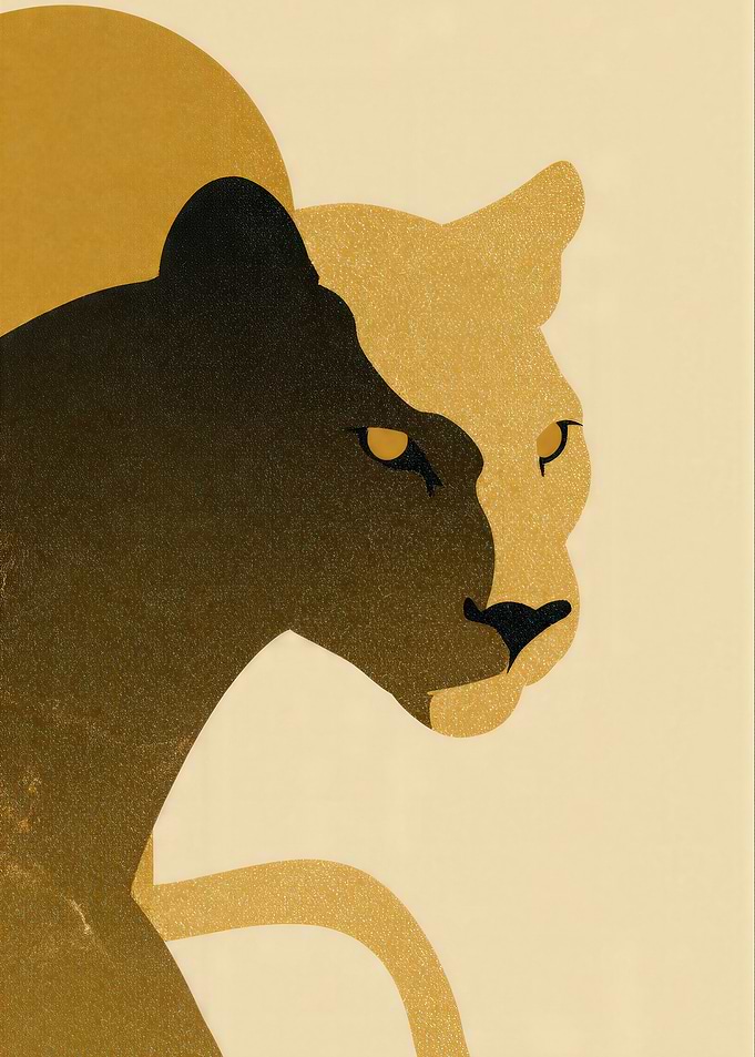 Stylized Lioness Portrait