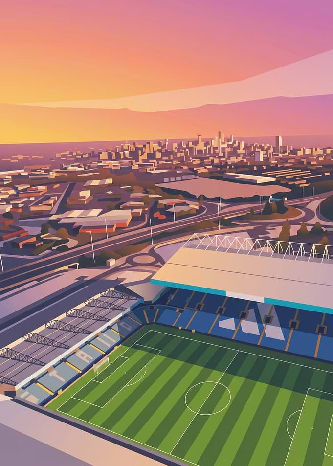 Evening Light Over Elland Road
