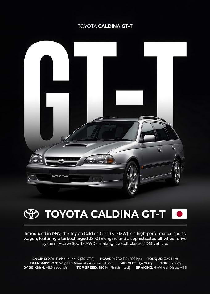Toyota Caldina GT-T Poster