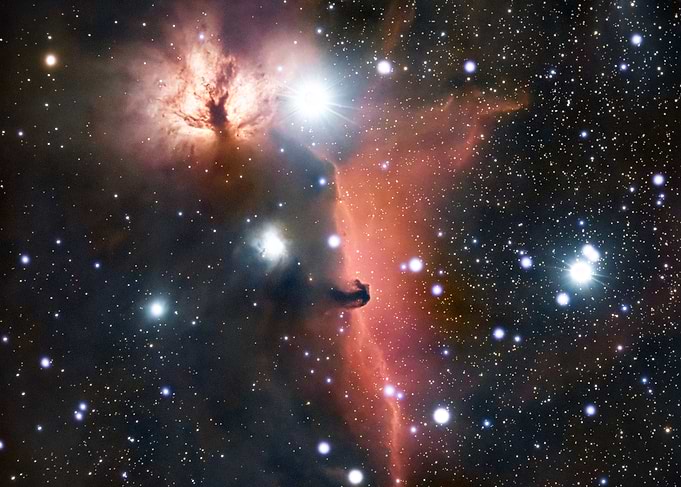 The Flame and Horsehead Nebula