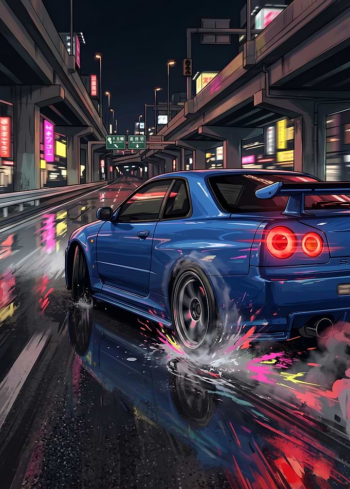 Nissan Skyline GT-R R34 Midnight Drift
