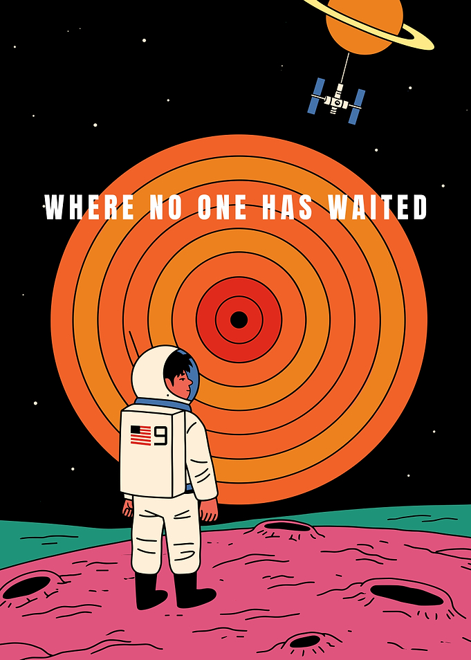 Astronaut on alien planet