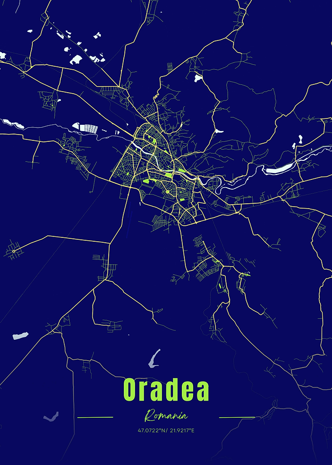 Oradea Romania Map