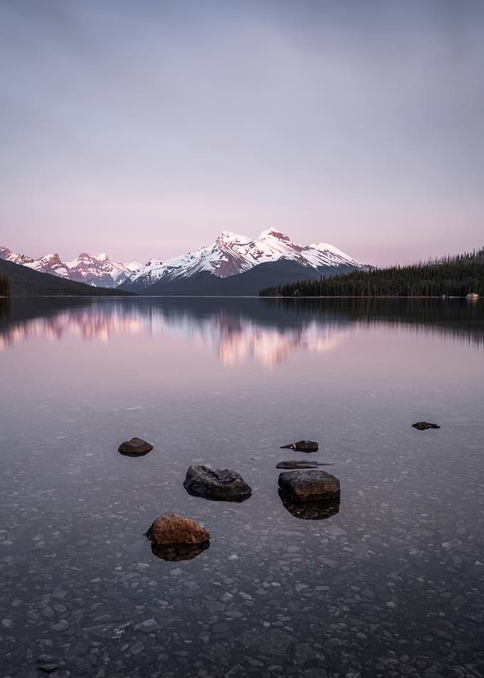 Serene Mountain Lake Reflection