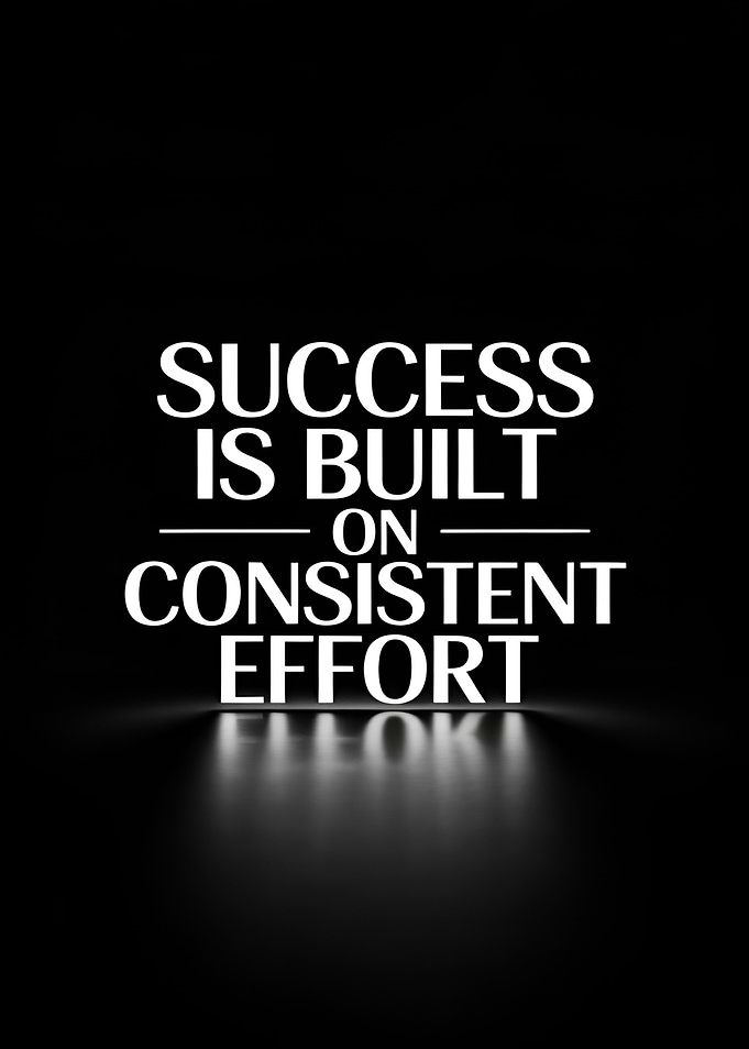Success is Built on Consistent Effort Quote
