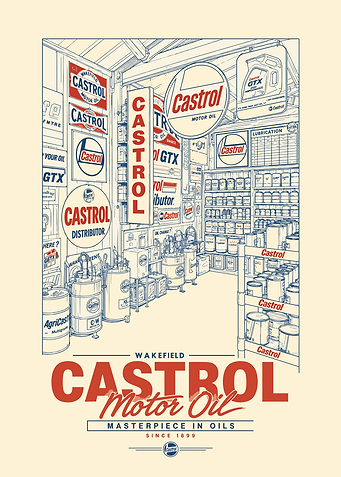 Vintage Castrol Motor Oil Store