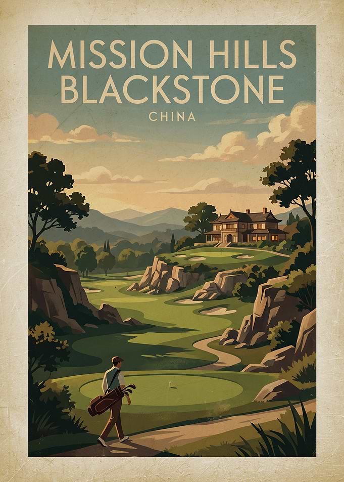 Mission Hills Blackstone Golf Poster