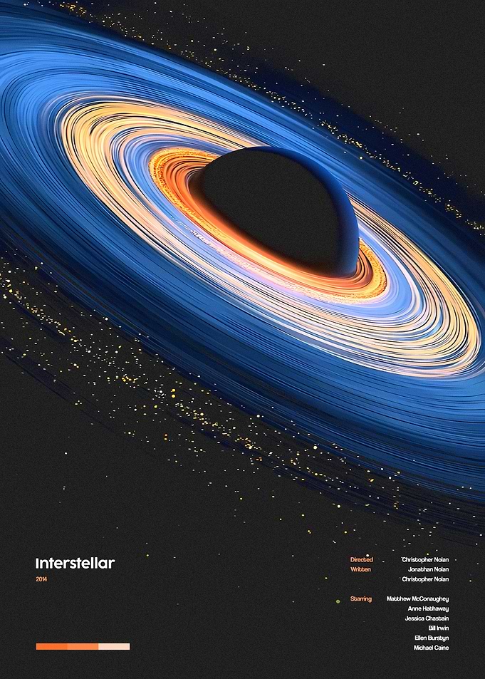 Interstellar Black Hole Poster