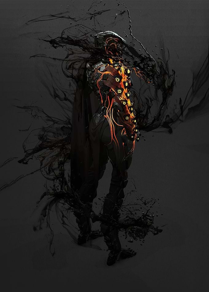 Dark Futuristic Warrior
