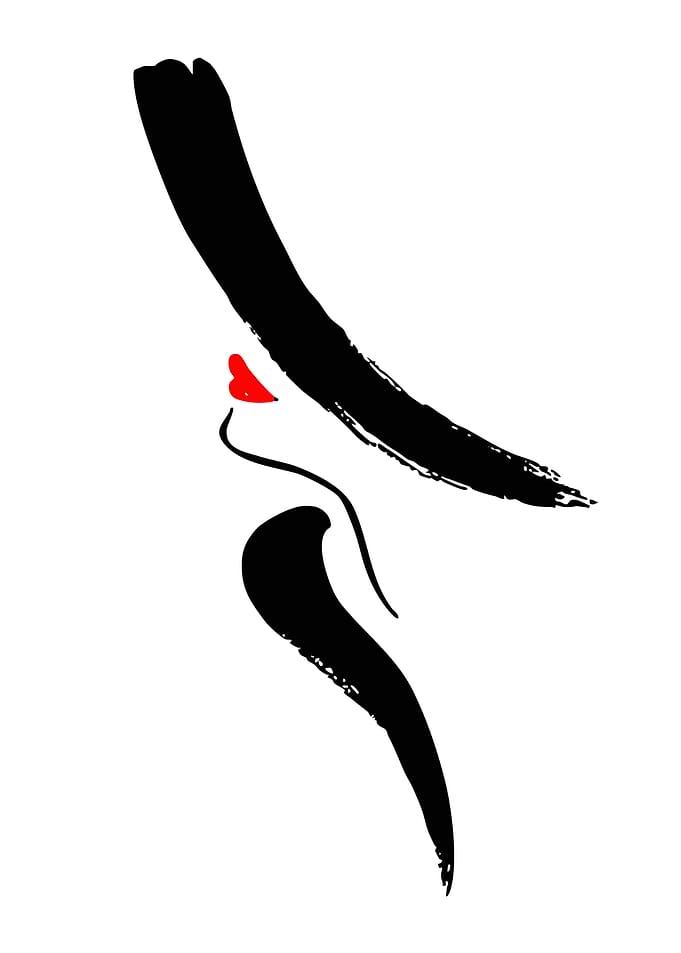 Elegant Woman with Red Lips and Hat
