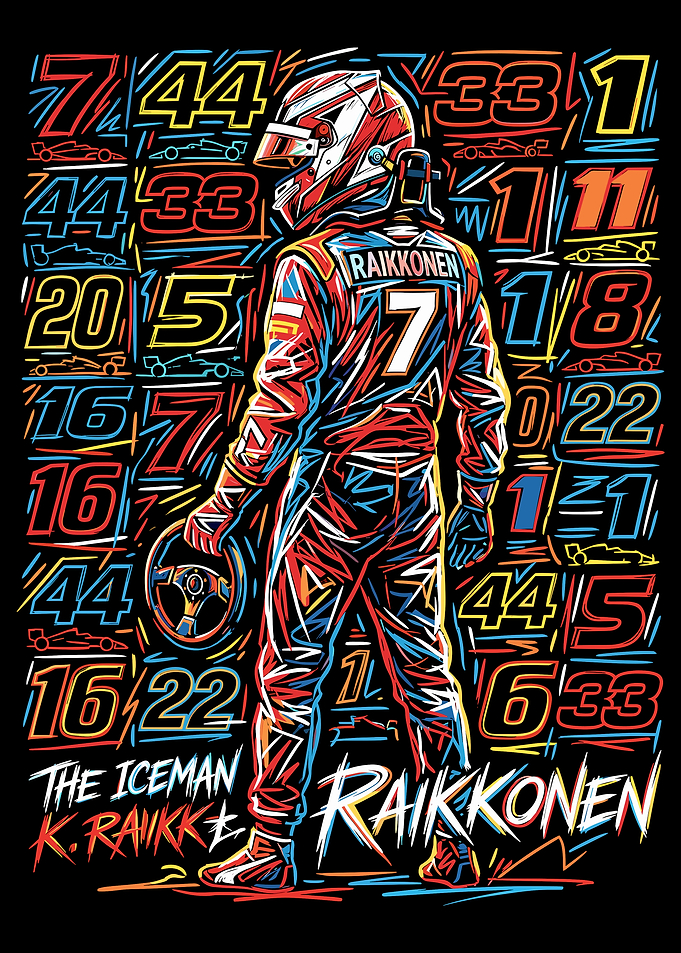 Kimi Raikkonen Formula 1 Art