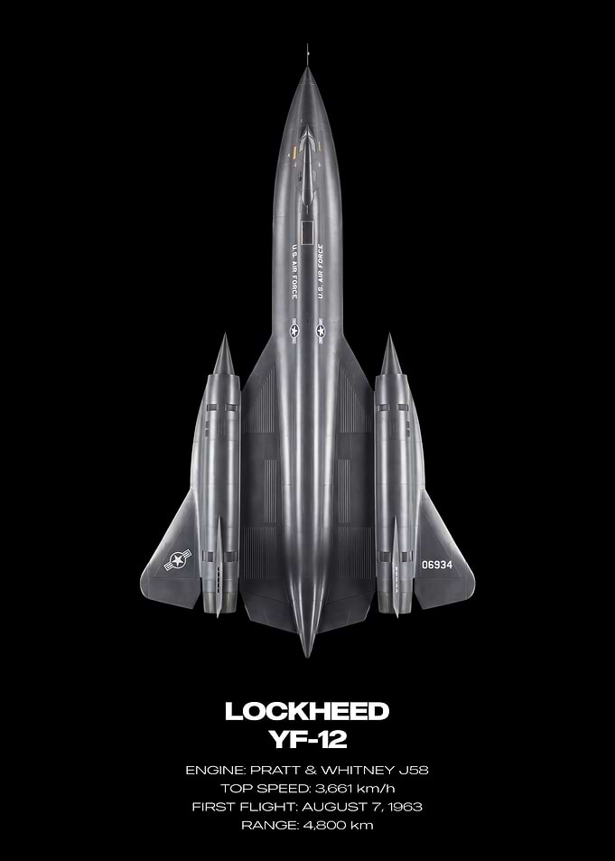 Lockheed YF-12 Aircraft Poster
