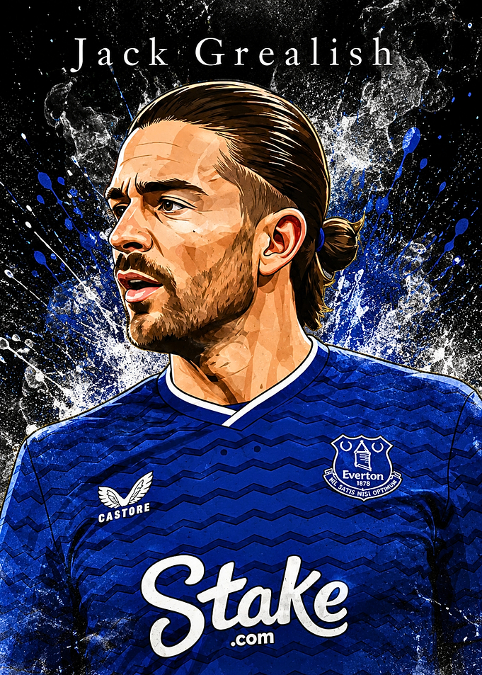 Jack Grealish Everton Art