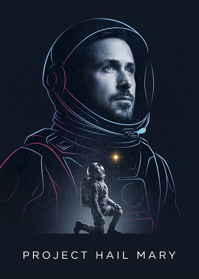 Project Hail Mary Grace Astronaut Poster