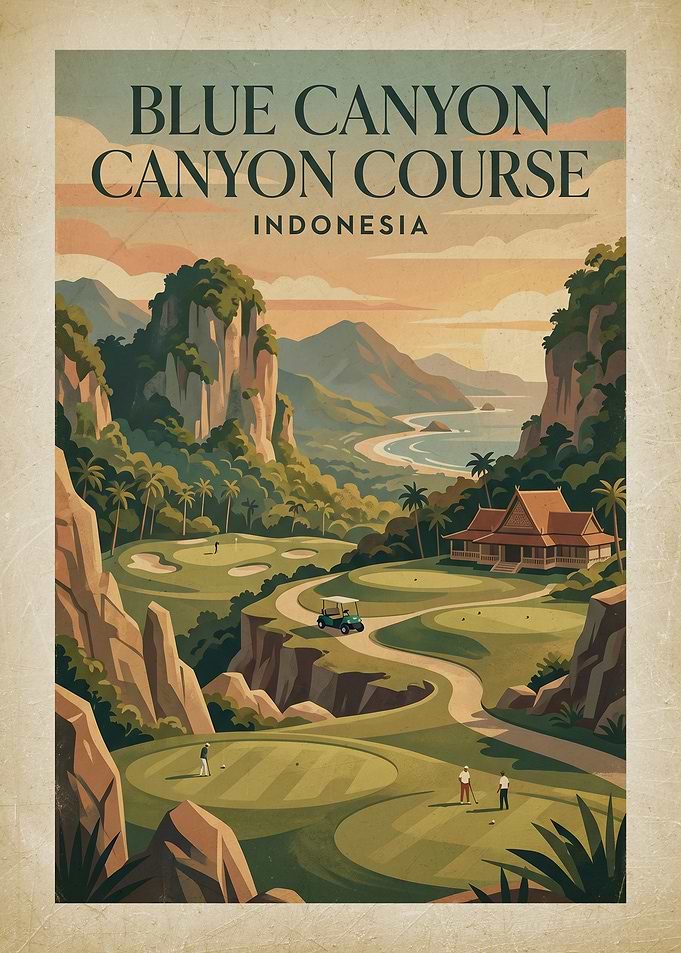 Blue Canyon Golf Course Poster