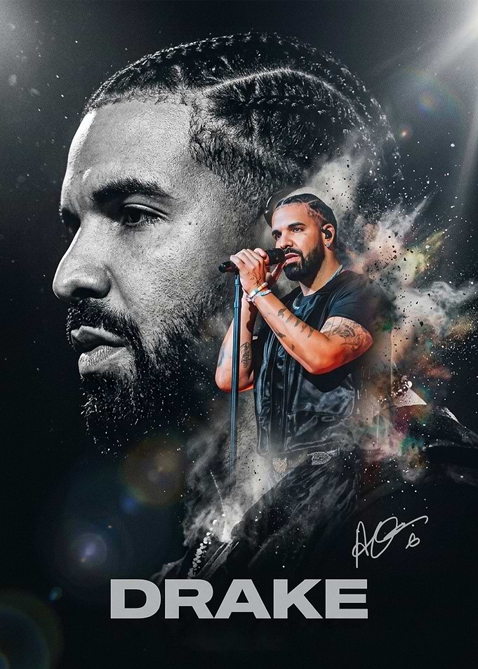 Drake performing on stage