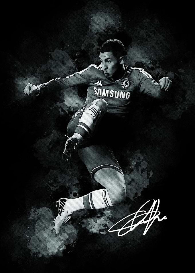 Eden Hazard Chelsea Action Shot