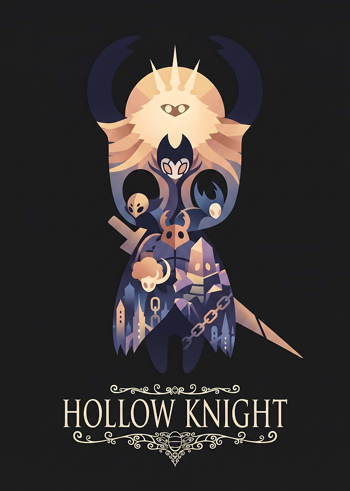 Hollow Knight Minimalist Character Art