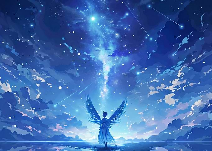 Angel Under the Milky Way