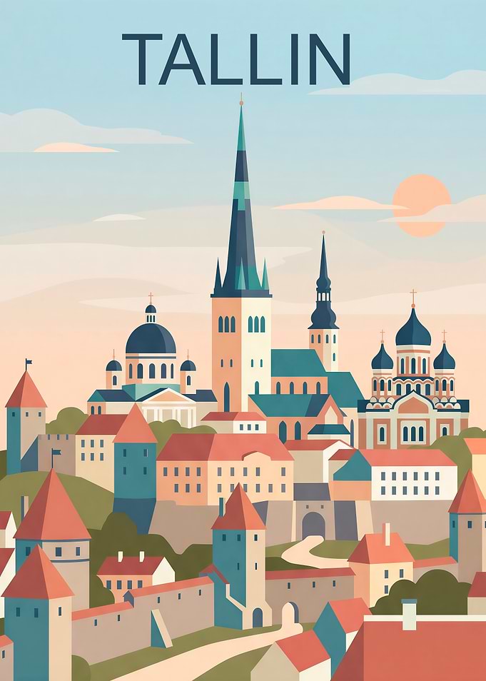 TALLIN Cityscape Poster