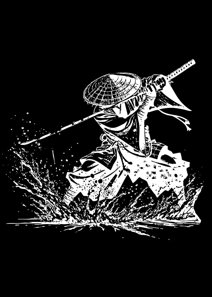 Samurai Warrior in Action