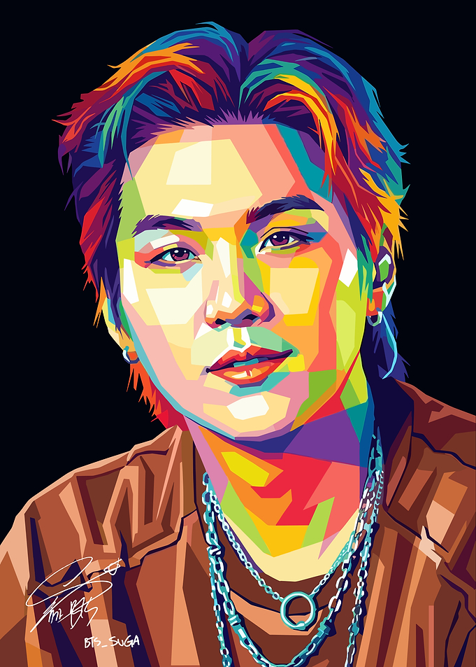Suga Pop Art Portrait