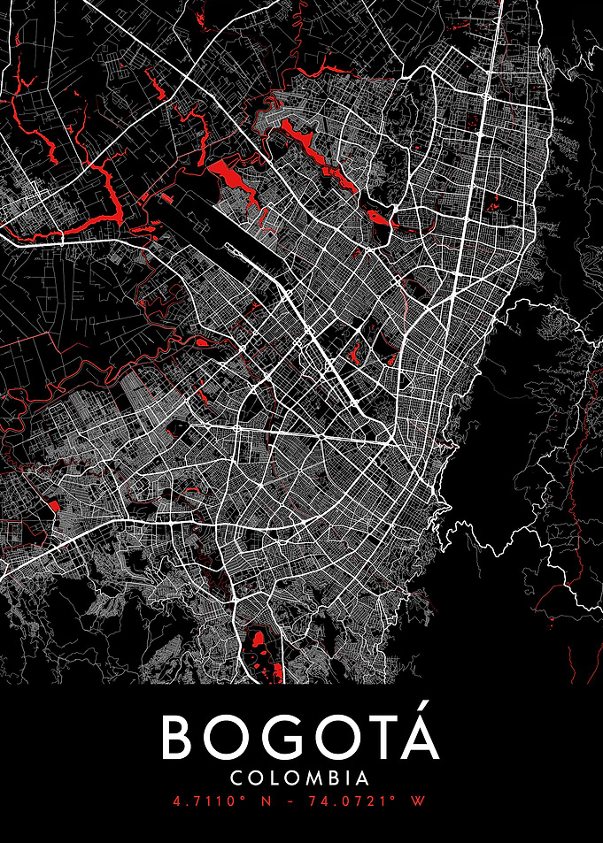 Bogota Dark Map