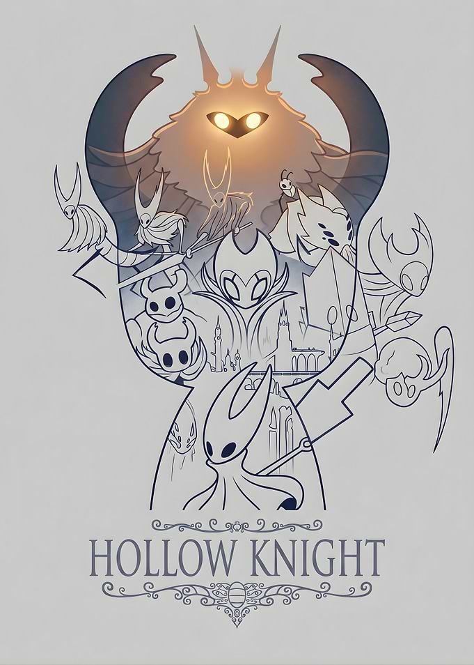 Hollow Knight Characters Poster