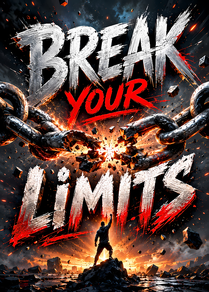 Break Your Limits Motivational Poster
