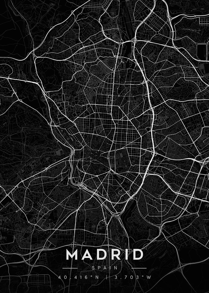 Madrid City Map