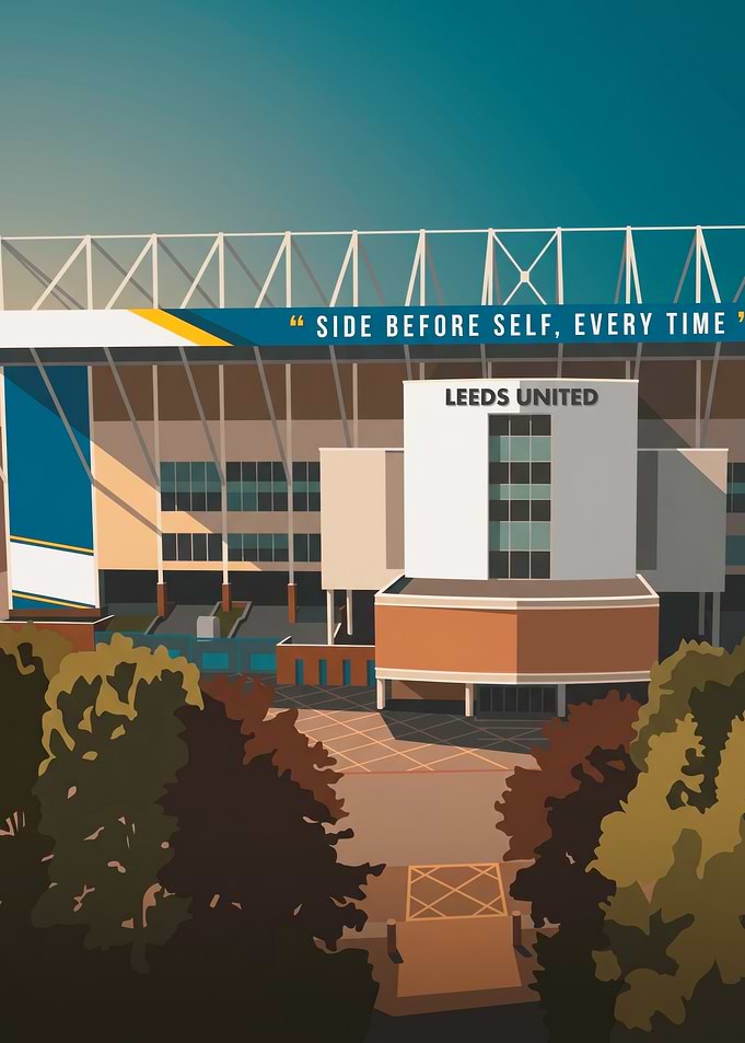 Leeds United Stadium Illustration