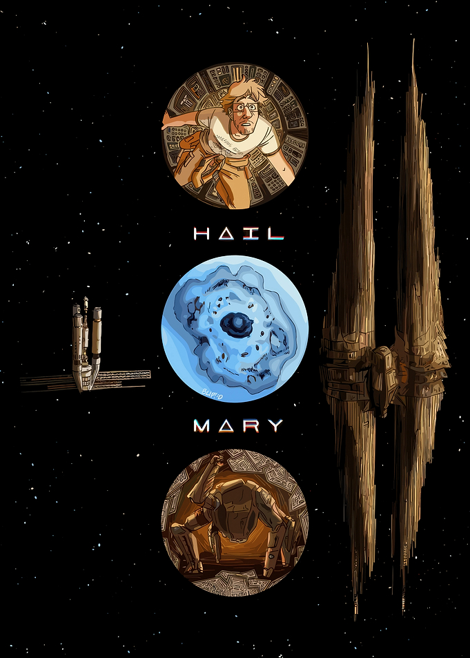 Hail Mary Space Art