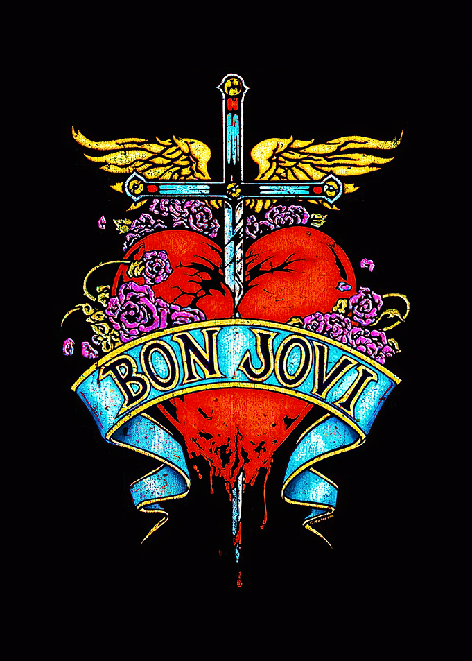 Bon Jovi Heart and Sword Logo