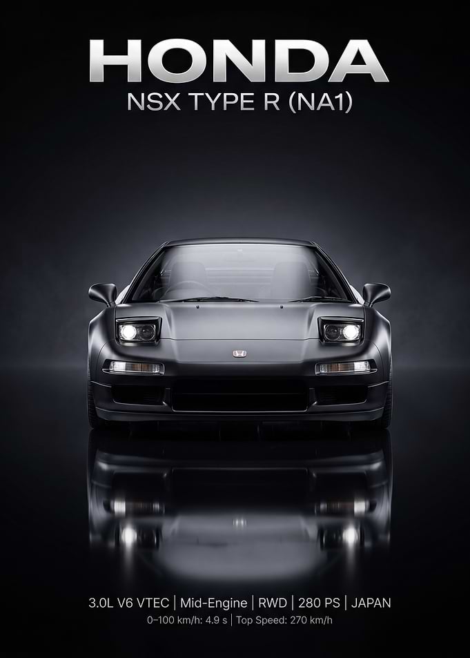 Honda NSX Type R (NA1) Poster