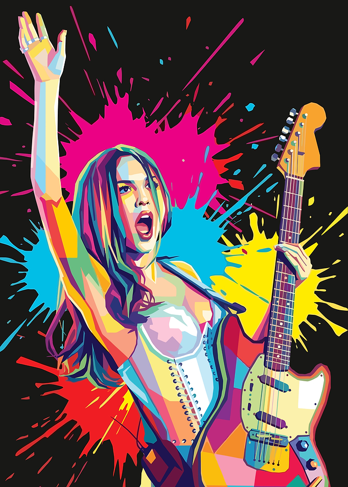 Olivia Rodrigo Pop Art Portrait