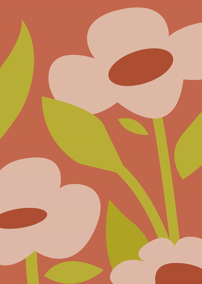 Minimalist Flower Pattern