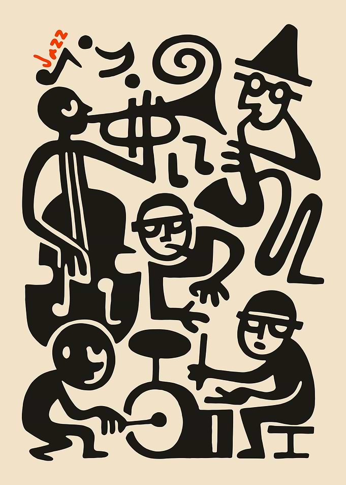 Jazz Band Illustration