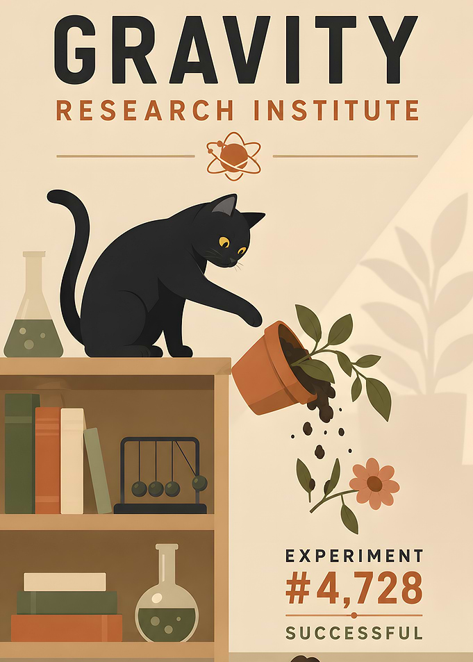 Gravity Research Institute Cat Experiment