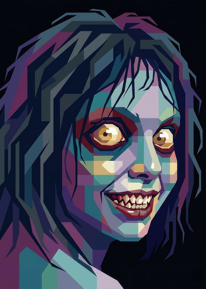 Creepy Pop Art Portrait