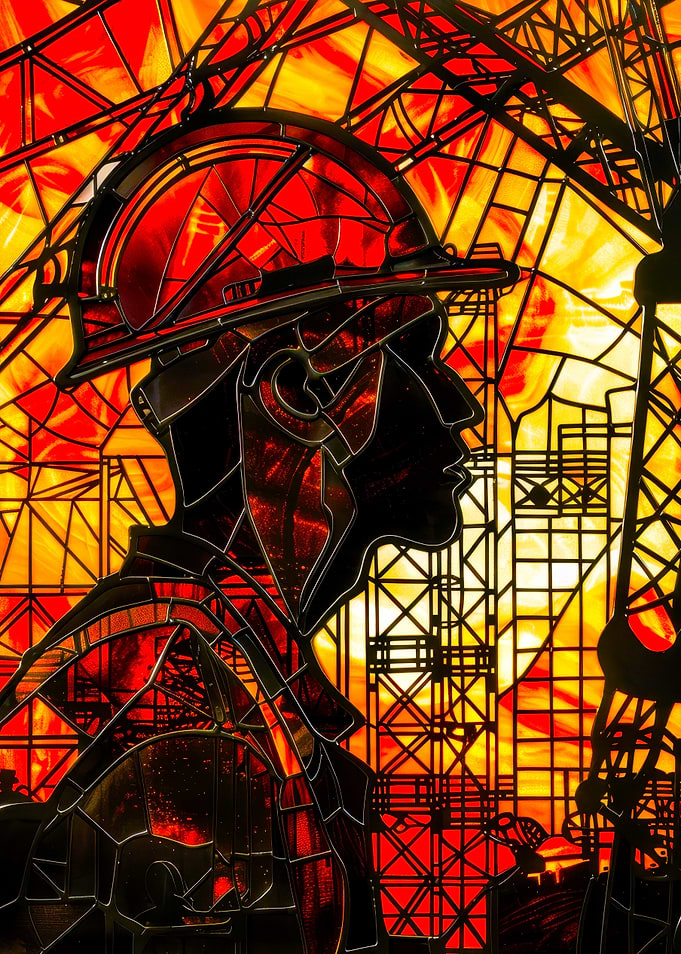 Stained Glass Worker