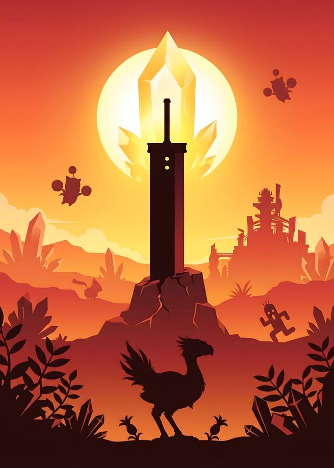Final Fantasy Buster Sword Sunset